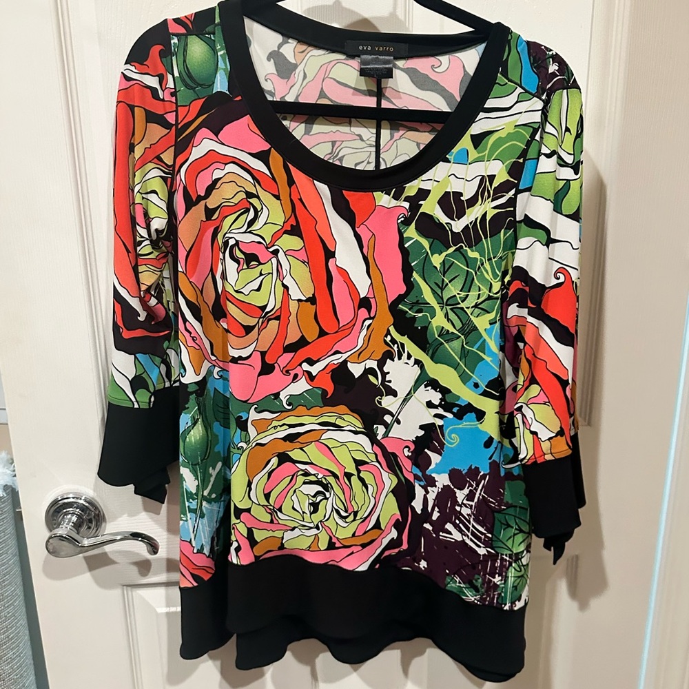 Eva Varro Women's Floral Top - Multicolor